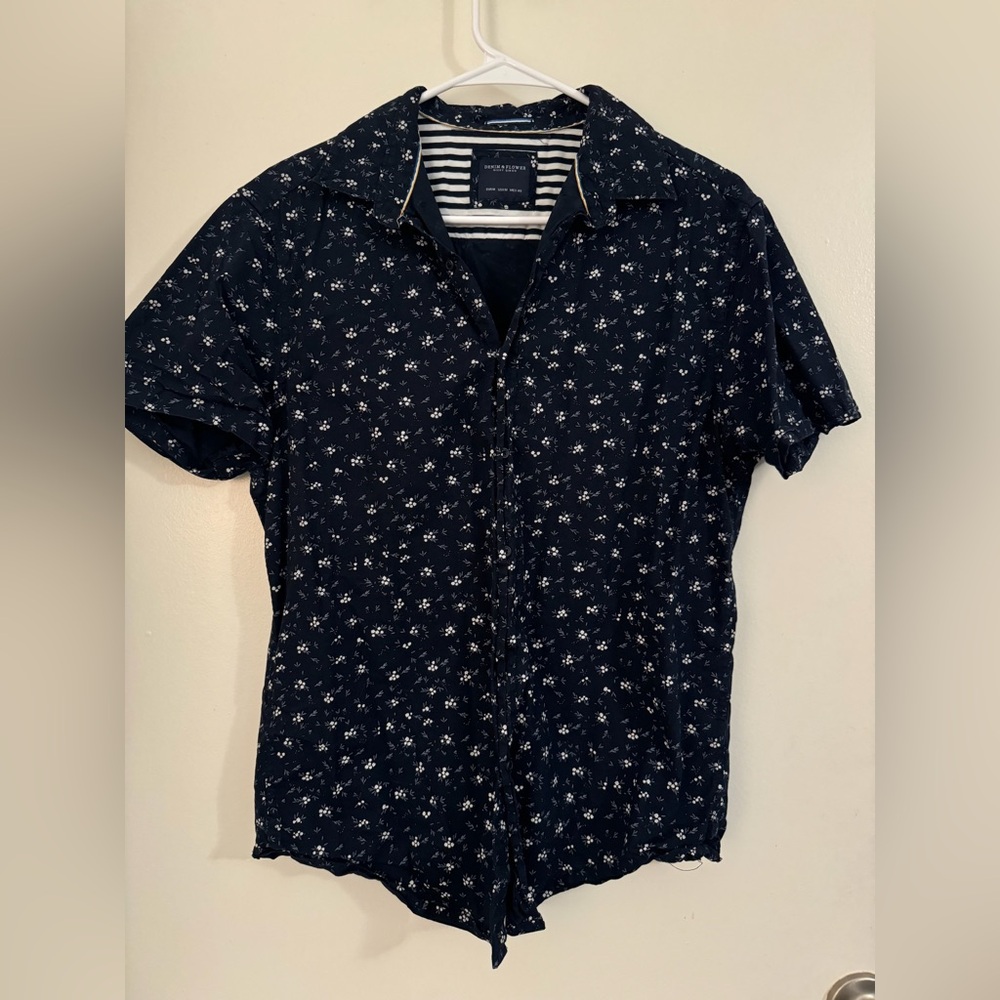 Denim & Flower Mens Floral Shirt